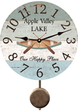 Personalized Canoe Lake Pendulum Clock