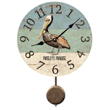 Personalized Pelican Pendulum Clock