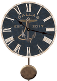 Personalized Nautical Anchor Pendulum Clock