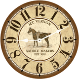 Personalized Horse Clock
