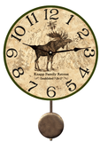 Moose Clock with pendulum