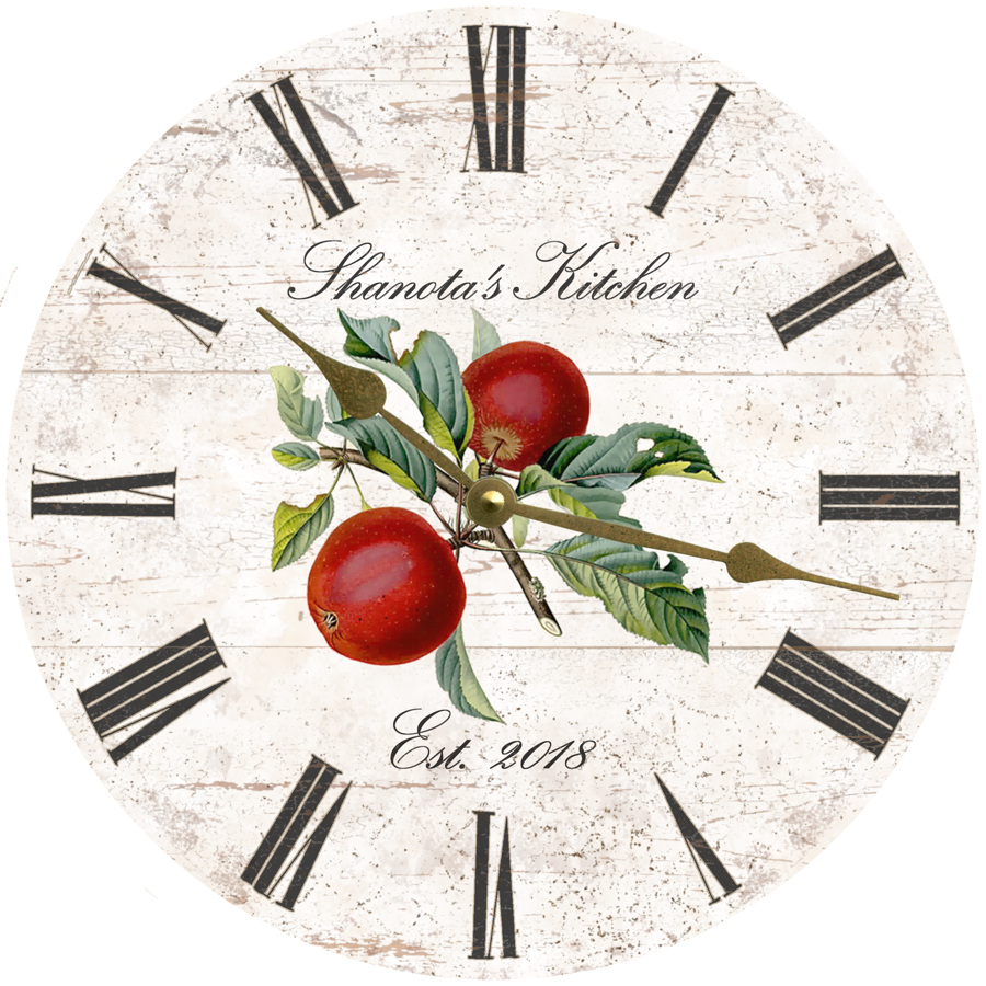 Kitchen Clock- Personalized Kitchen shops Clock,19.5