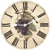 Purple Wine Grapes Clock
