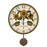 Sunflower Pendulum Wall Clock