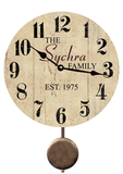 Family Name Pendulum Clock