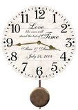 test of time wedding clock with pendulum option