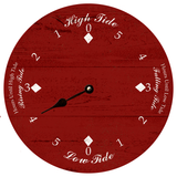 Tide Clock-Deep Red Tide Clock