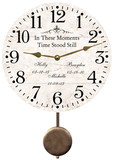 In These Moments Time Stood Still Pendulum Clock