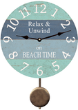 Unwind Beach Time Pendulum Clock
