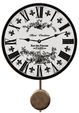 White Toile French Pendulum Clock