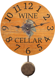 Wine Clock With Pendulum